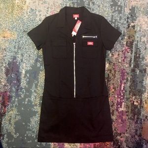 NWT Dickies 90s punk zipper mini skater dress XL